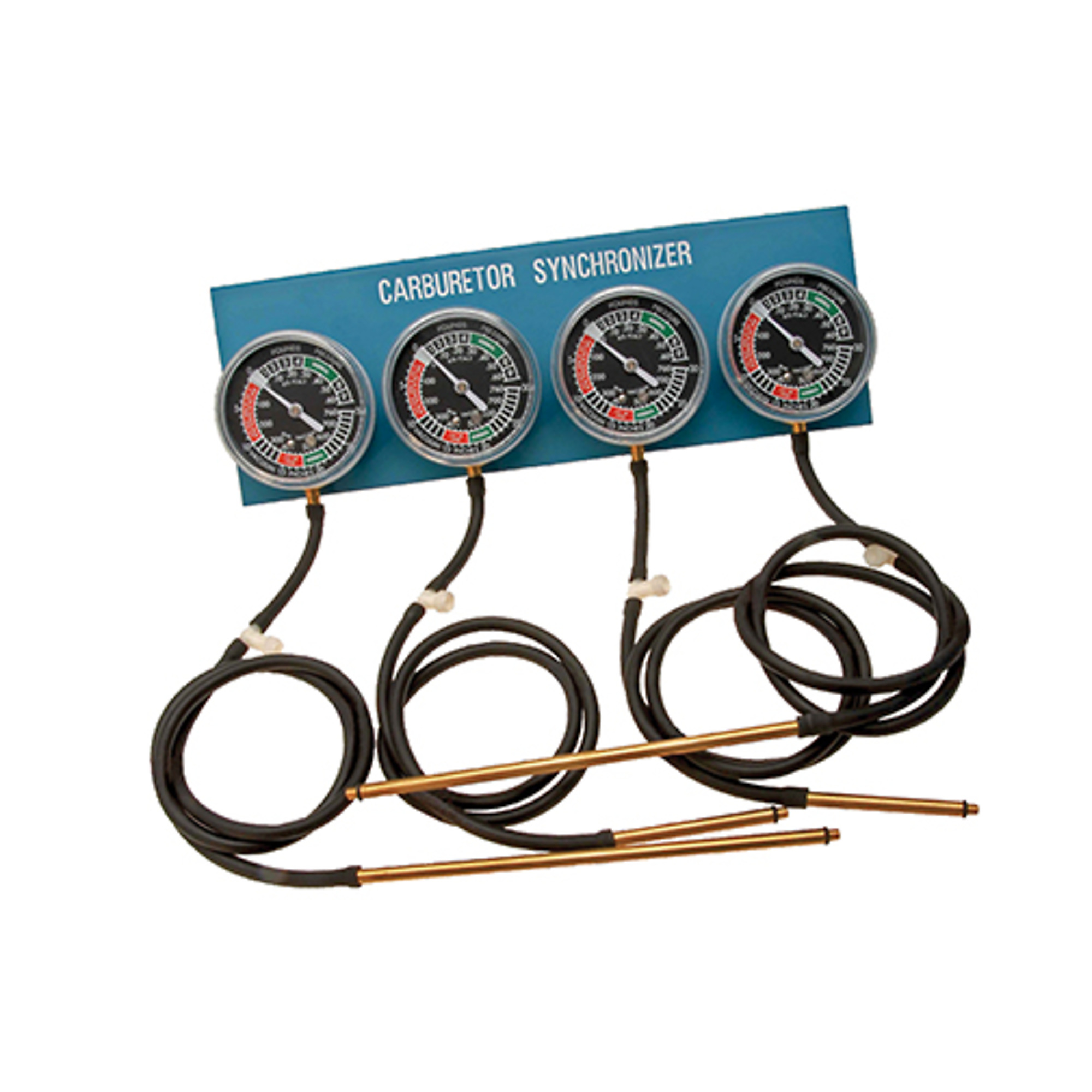 K&L Supply 35-7295 4-Gauge Carburetor Synchronizer Set